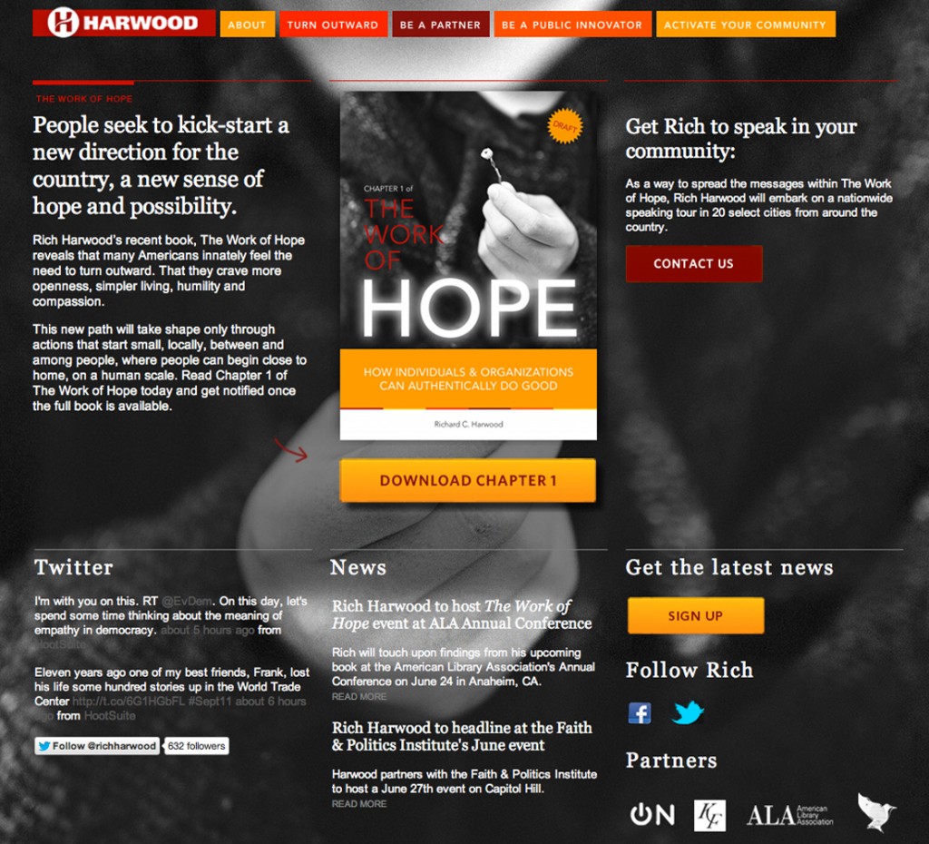 The Work of Hope Microsite