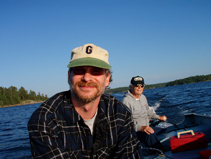 With Dad on the Lake of the Woods 