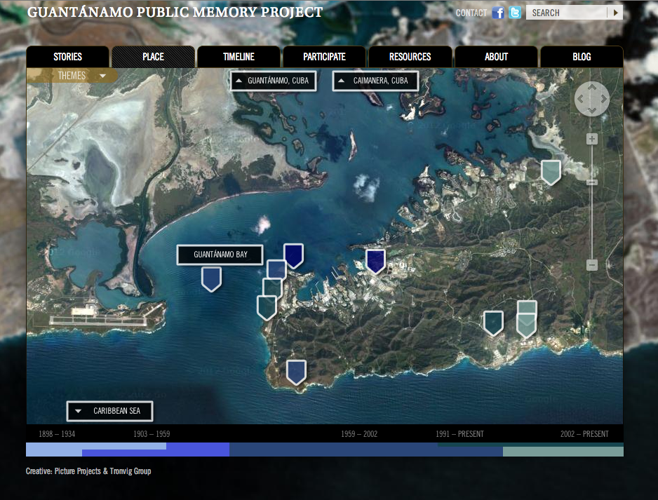 Guantánamo Public Memory Project map, Tronvig Group