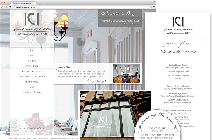 ICI Restaurant, French Country Kitchen, Tronvig Group