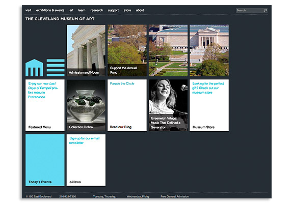 What is responsive design, Cleaveland museum of art