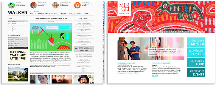 What is responsive design walker art center & min gei international museum