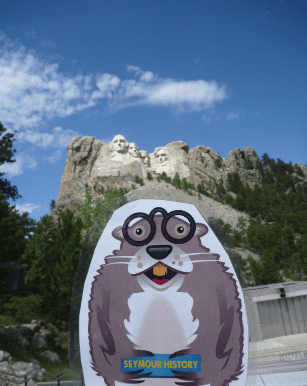 Mascots as Brand Amplifiers Seymour at Mt. Rushmore