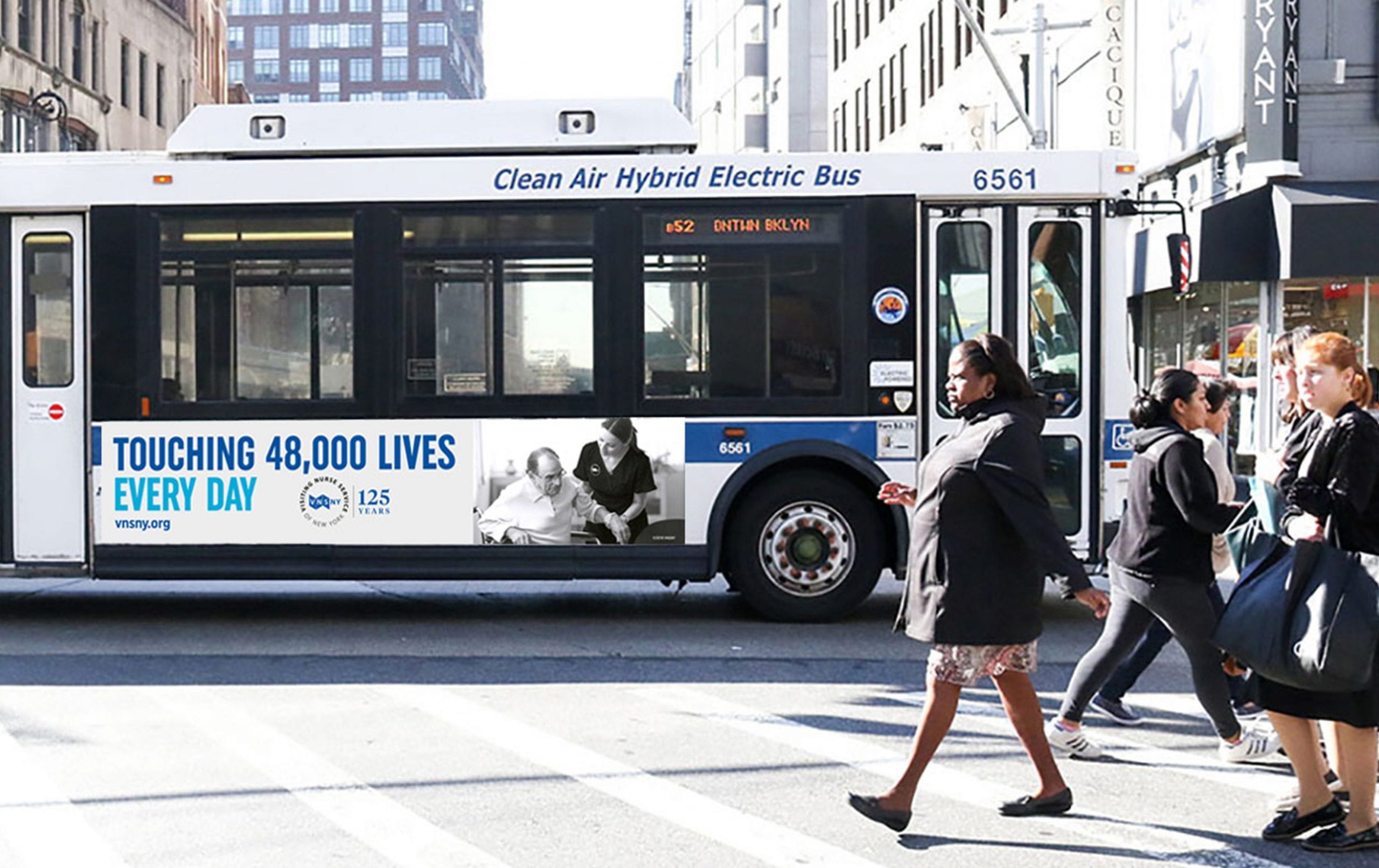 VNSNY Touching 48,000 Lives Bus Wrap