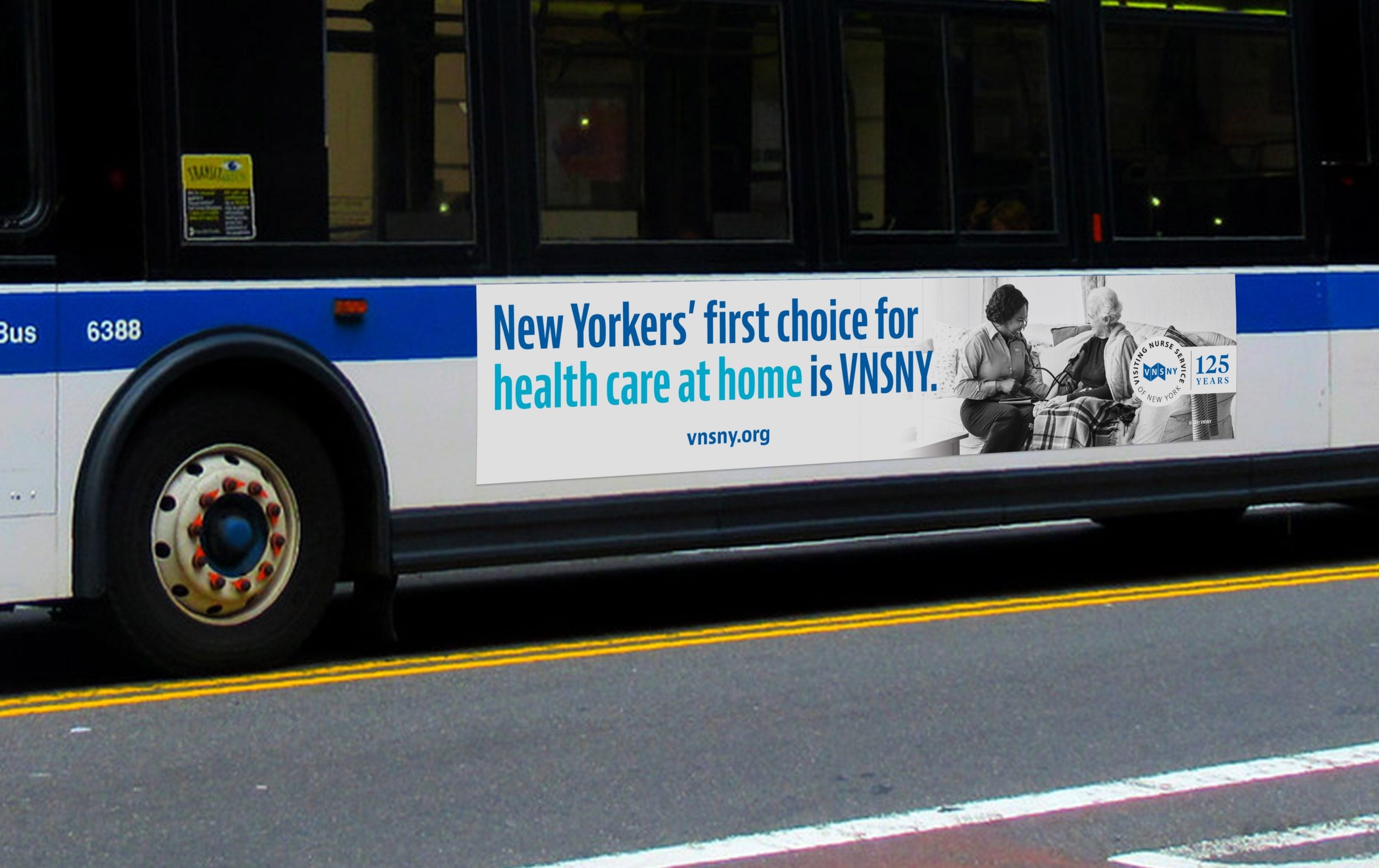 VNSNY First Choice Bus Side