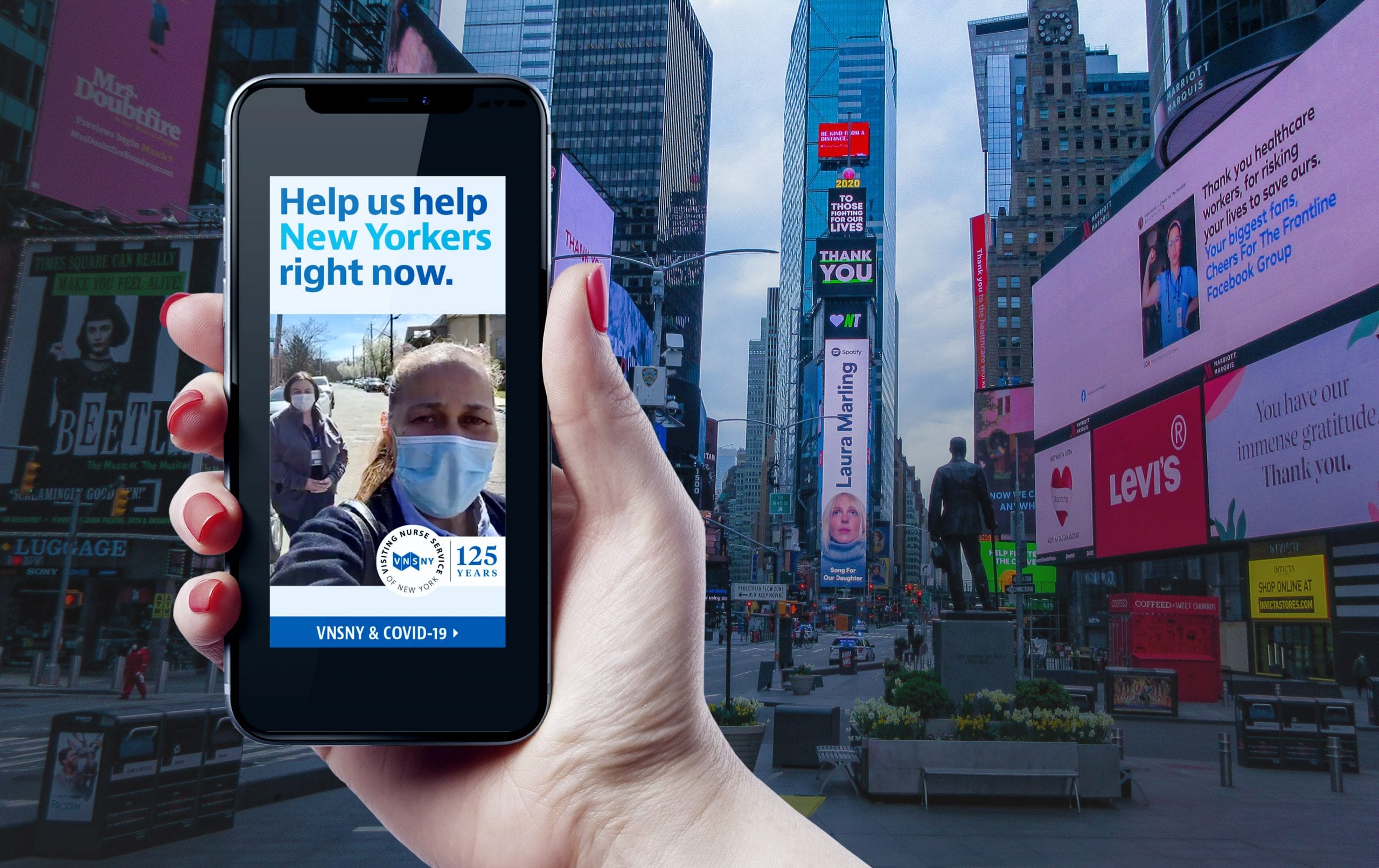 VNSNY Help us help vs Times Square