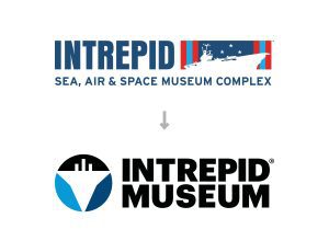 Intrepid Museum Rebrand before after